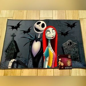 The nightmare before Christmas Disney accent rug sally jack skellington doormat